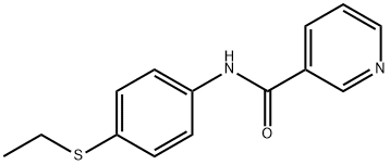 3-Pyridinecarboxamide,N-[4-(ethylthio)phenyl]-(9CI) 结构式