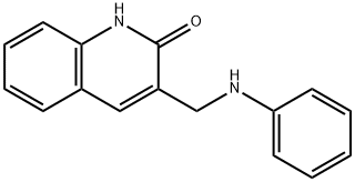 3-[(phenylamino)methyl]quinolin-2-ol 结构式