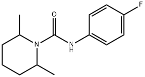 1-Piperidinecarboxamide,N-(4-fluorophenyl)-2,6-dimethyl-(9CI) 结构式