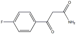 3-(4-氟苯基)-3-氧代丙酰胺 结构式