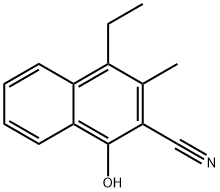 2-Naphthalenecarbonitrile,4-ethyl-1-hydroxy-3-methyl-(9CI) 结构式