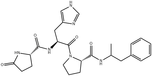 pGlu-His-Pro-amphetamine 结构式