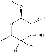 alpha-L-Altropyranoside, methyl 3,4-anhydro-6-deoxy- (9CI) 结构式
