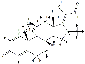 BetaMethasone-17,20 21-Aldehyde 结构式