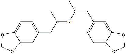 bis-(1-(3,4-Methylenedioxyphenyl)-propan-2-yl)amine hydrochloride (1 diastereoisomer) 结构式