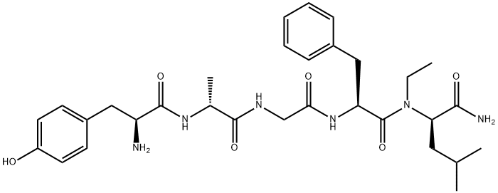 2-Ala-5-N-Et-Leu-enkephalinamide 结构式