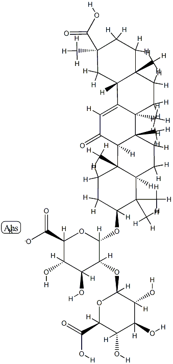 甘草酸单钾 结构式