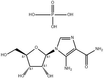 5-氨基-1-核糖基咪唑-4-甲酰胺磷酸盐 结构式