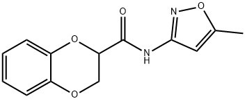 1,4-Benzodioxin-2-carboxamide,2,3-dihydro-N-(5-methyl-3-isoxazolyl)-(9CI) 结构式