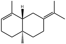 (4aR)-3,4,4a,5,6,7,8,8aα-Octahydro-1,4aβ-dimethyl-7-(1-methylethylidene)naphthalene 结构式