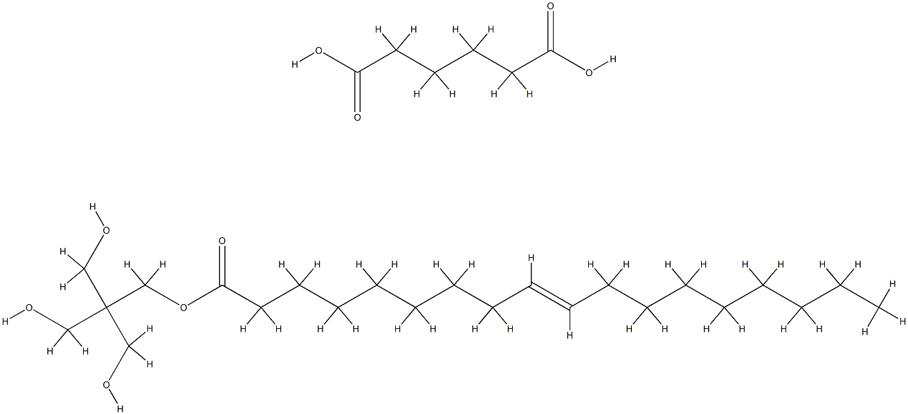 己二酸与2,2-双(羟甲基)-1,3-丙二醇油酸酯的聚合物 结构式