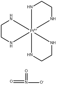 tris(ethylenediamine-N,N')platinum tetranitrate 结构式