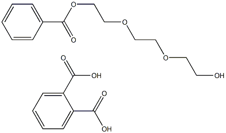1,2-Benzenedicarboxylic acid, polymer with 2,2-1,2-ethanediylbis(oxy)bisethanol, benzoate 结构式