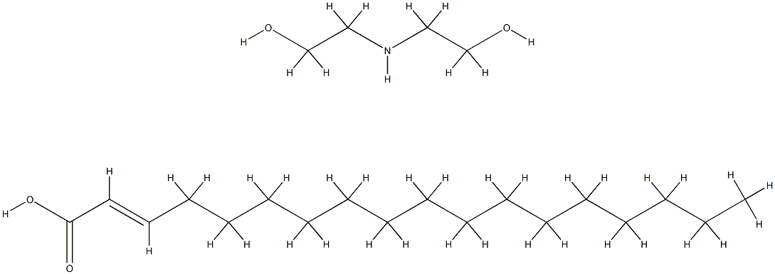 十八烯酸与2,2'-亚氨基双乙醇的化合物 结构式