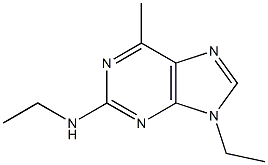 9H-Purin-2-amine,N,9-diethyl-6-methyl-(9CI) 结构式
