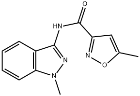 3-Isoxazolecarboxamide,5-methyl-N-(1-methyl-1H-indazol-3-yl)-(9CI) 结构式