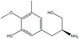 Benzenepropanol, β-aMino-3-hydroxy-4-Methoxy-5-Methyl-, (βS)- 结构式