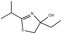 4-Thiazolol,4-ethyl-4,5-dihydro-2-(1-methylethyl)-(9CI) 结构式