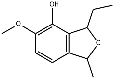 4-Isobenzofuranol,3-ethyl-1,3-dihydro-5-methoxy-1-methyl-(9CI) 结构式