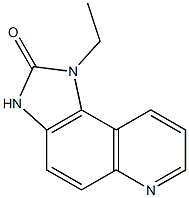 2H-Imidazo[4,5-f]quinolin-2-one,1-ethyl-1,3-dihydro-(9CI) 结构式