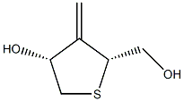 L-threo-Pentitol, 1,3,4-trideoxy-1,4-epithio-3-methylene- (9CI) 结构式