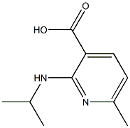 3-Pyridinecarboxylicacid,6-methyl-2-[(1-methylethyl)amino]-(9CI) 结构式