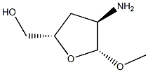 beta-D-erythro-Pentofuranoside, methyl 2-amino-2,3-dideoxy- (9CI) 结构式