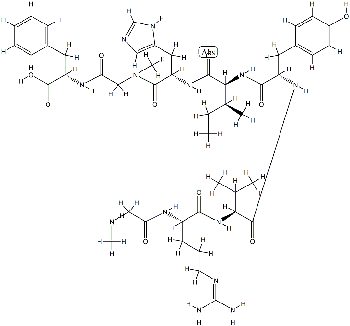 angiotensin II, Sar(1,7)- 结构式