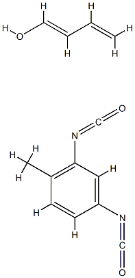 Benzene, 2,4-diisocyanato-1-methyl-, polymers with hydroxy-terminated polybutadiene 结构式
