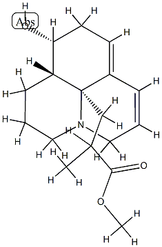 2,3,5,9,10,10a-Hexahydro-10-hydroxy-α-methyl-1H,10bH-benzo[ij]quinolizine-10b-propionic acid methyl ester 结构式