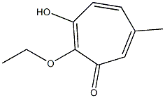 2,4,6-Cycloheptatrien-1-one,2-ethoxy-3-hydroxy-6-methyl-(9CI) 结构式