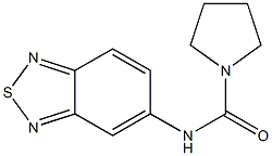 1-Pyrrolidinecarboxamide,N-2,1,3-benzothiadiazol-5-yl-(9CI) 结构式