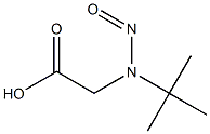 2-[(叔丁基)亚硝基氨基]乙酸 结构式