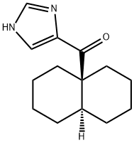 1H-Imidazol-4-yl[1,3,4,5,6,7,8,8aβ-octahydronaphthalen-4aα(2H)-yl] ketone 结构式