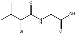 2-[(2-BROMO-3-METHYLBUTANOYL)AMINO]ACETIC ACID 结构式