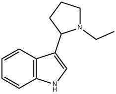 1H-Indole,3-(1-ethyl-2-pyrrolidinyl)-(9CI) 结构式