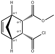 Bicyclo[2.2.1]hept-5-ene-2-carboxylic acid, 3-(chlorocarbonyl)-, methyl ester, (1R,2S,3R,4S)-rel- (9CI) 结构式