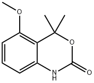 5-甲氧基-4,4-二甲基-1,4-二氢-2H-苯并[D][1,3]噁嗪-2-酮 结构式