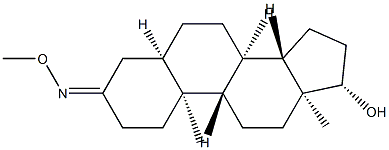 17β-Hydroxy-5β-androstan-3-one O-methyl oxime 结构式