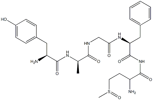 enkephalinamide-Met sulfoxide, Ala(2)- 结构式