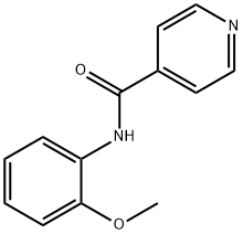 N-(2-甲氧基苯基)-4-吡啶甲酰胺 结构式