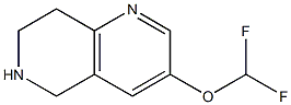 1,6-Naphthyridine,3-(difluoromethoxy)-5,6,7,8-tetrahydro-(9CI) 结构式