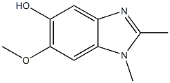 1H-Benzimidazol-5-ol,6-methoxy-1,2-dimethyl-(9CI) 结构式