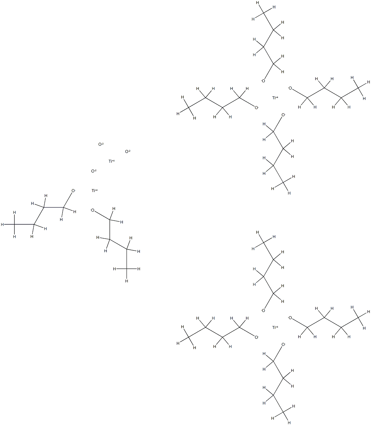 四丁氧基钛四聚物 结构式