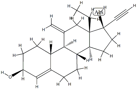 DESOGESTREL RELATED COMPOUND B (15 MG) (3-HYDROXY-DESOGESTREL) 结构式
