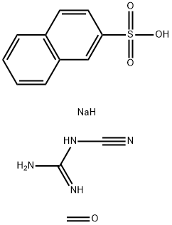 2-Naphthalenesulfonic acid, sodium salt, polymer with cyanoguanidine and formaldehyde 结构式