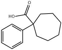 1-苯基环庚烷-1-羧酸 结构式