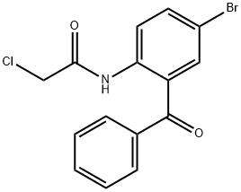 bromoacetamide-2-chloro-5-benzophenone 结构式