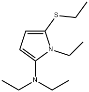 1H-Pyrrol-2-amine,N,N,1-triethyl-5-(ethylthio)-(9CI) 结构式