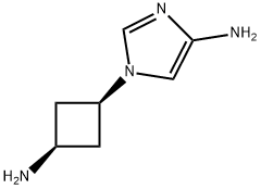 1H-Imidazol-4-amine,1-(cis-3-aminocyclobutyl)-(9CI) 结构式